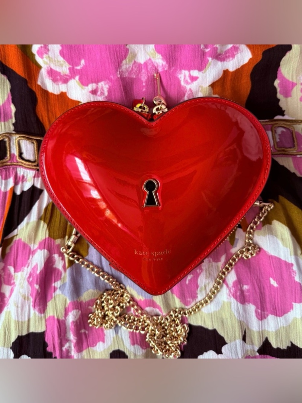 NWT Kate Spade Key To My Heart 3d Micro Crossbody Bag